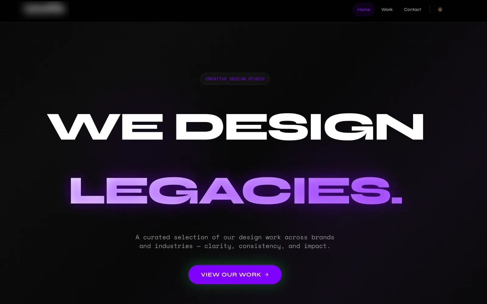 Custom web design project built around a brand's own content and visual identity
